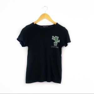 Rock Rose Classic Black California T Shirt Small